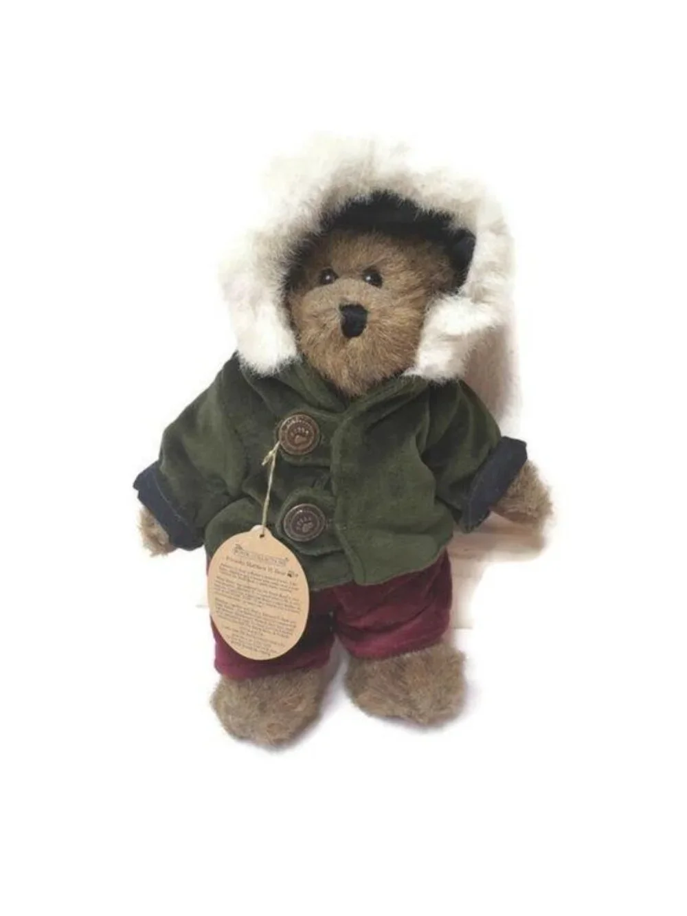 Boyds Bears Matthew H. Bear Limited Edition Plush In Winter Outfit 1998
